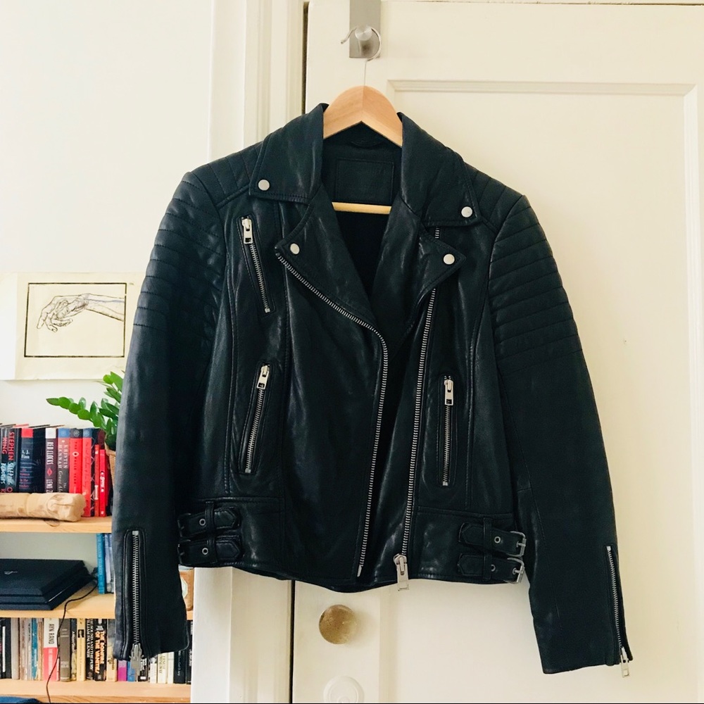 All Saints Papin leather jacket